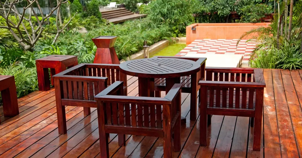 Best Wood for Garden Furniture on a patio