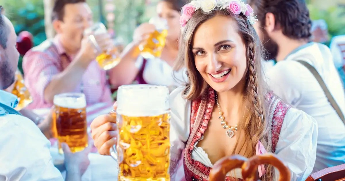 woman with beer garden ideas