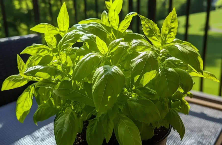 grow basil in pot